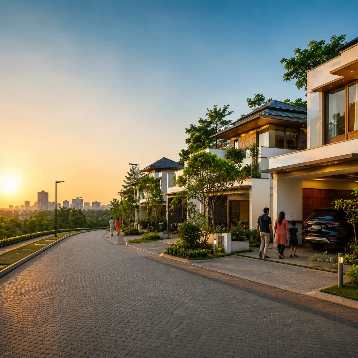 Aiza Harmony luxury gated community villa exterior — Kannur by CMR Developers